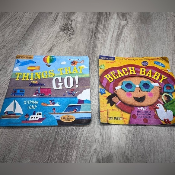 🌻 3 for $15 Two Indestructibles Baby Books - Picture 1 of 5